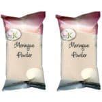 two bags of meringue powder sitting side by side on top of each other