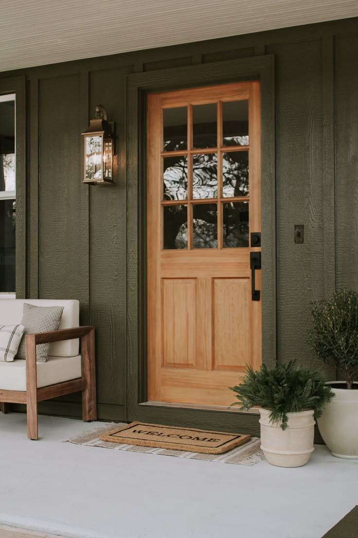 the front porch is clean and ready for us to use