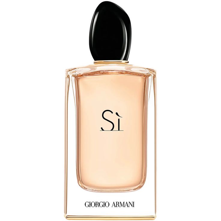 Modern with an air of sophistication, Sí by Giorgio Armani blankets the wearer in a warm embrace of resinous florals with fruity bursts of cassis in the opening for contrast. Created in 2013, the chypre eau de parfum boasts impressive projection and seamless transitions as it wears on the skin.Feminine florals intertwine with sunkissed hues of ripe blackcurrants at the heart, making way for a multidimensional dry-down featuring earthy, woody and musky characteristics.The blush-pink concoction is presented in a minimalist glass bottle topped with a black stone-shaped cap. Si Giorgio Armani, Giorgio Armani Couture, Armani Si, Feminine Fragrance, Warm Fragrance, Best Fragrances, Rose Scented Products, Best Perfume, Luxury Skincare