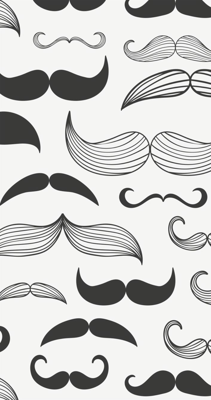 a collection of mustaches in black and white