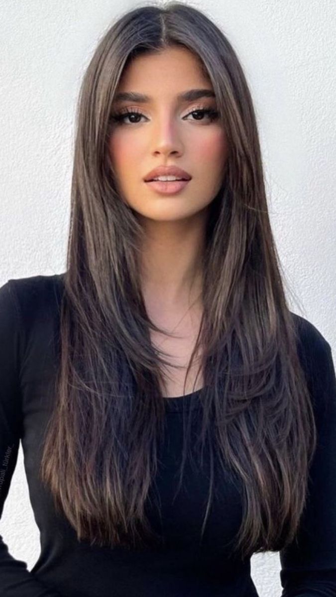 Hair Cuts Girls Long, Haircut Inspo Long Straight, Hair Cuts For Straight Hair Medium Long, Cute Hair Cuts For Girls Straight, Pin Straight Hair With Layers, Face Framing Long Hair Straight, Hair Cut 2024 Girl, Hair Cuts Straight Hair Long, Hair Cuts For Long Hair Length Straight