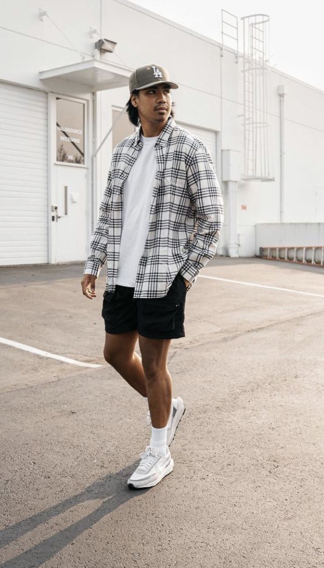 2023 Mens Casual Outfit, Mens Work Wear Construction, Mens Outfits With Vans, Big Man Streetwear, Men’s Fashion Masculine, Men 2023 Fashion Summer, Guy Spring Outfits, Male Outfit Ideas Summer, Mens Summer Night Outfit