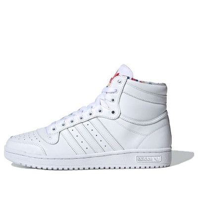 Adidas Top Ten Shoes 'White' FY2853 (SNKR) White High-top Sneakers With Branded Insole, Classic White High-top Sneakers With Laces, Summit White Round Toe Sneakers For Streetwear, White High-top Sneakers, Classic Adidas High-top Sneakers With Round Toe, White High-top Basketball Shoes With Rubber Sole, Summit White Sneakers For Streetwear With Round Toe, Classic Adidas High-top Sneakers, Summit White Sneakers For Streetwear