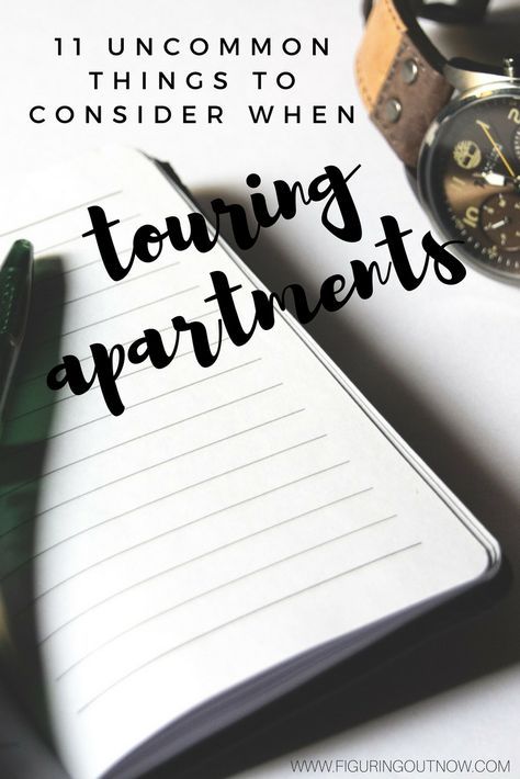 an open notebook with the words ten common things to consider when towing apartments