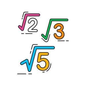 two numbers that are different colors and one has the number five on it's side