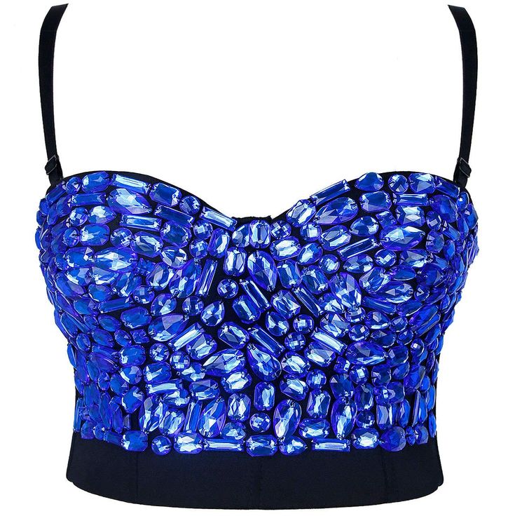 PRICES MAY VARY. Please check our size chart on the each color's left size pictures, instead of amazon size chart; This bustier bra design smaller than general size, so please choose the size one or two size up. B Cup Size; Rhinestone bustier with underwire padded bra for support, adjustable and detachable shoulder spaghetti straps, 7 plastic boning for fixed bra shape, 4 rows hook and eye closure at back. Non-slippery plastic stripes on the inner side to prevent fall down. Sparkling rhinestone Rhinestone Bustier, Mermaid Bra, Mermaid Costume, Bralette Crop Top, Bralette Tops, Rhinestone Bead, Padded Bra, Bustier Top, Amazon Women