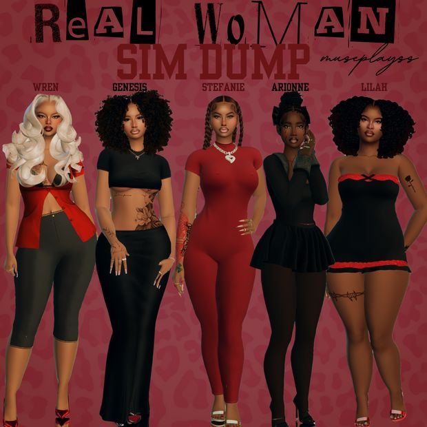 Real Woman Sim Dump♡ | museplayss Sims 4 Download Sims Patreon, Sims 4 Samoan Cc, Move In Ready Sims 4, Sims 4 Cc Y2k Clothes Patreon Free, Sims 4 Cc Dump Clothes, Sims 4 Clown Makeup Cc, Wedding Dresses Cc Sims 4, Sims 4 Hbcu, Sims 4 Dump Download