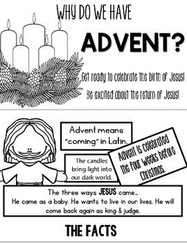 a poster with the words, why do we have adventent? and an image of candles