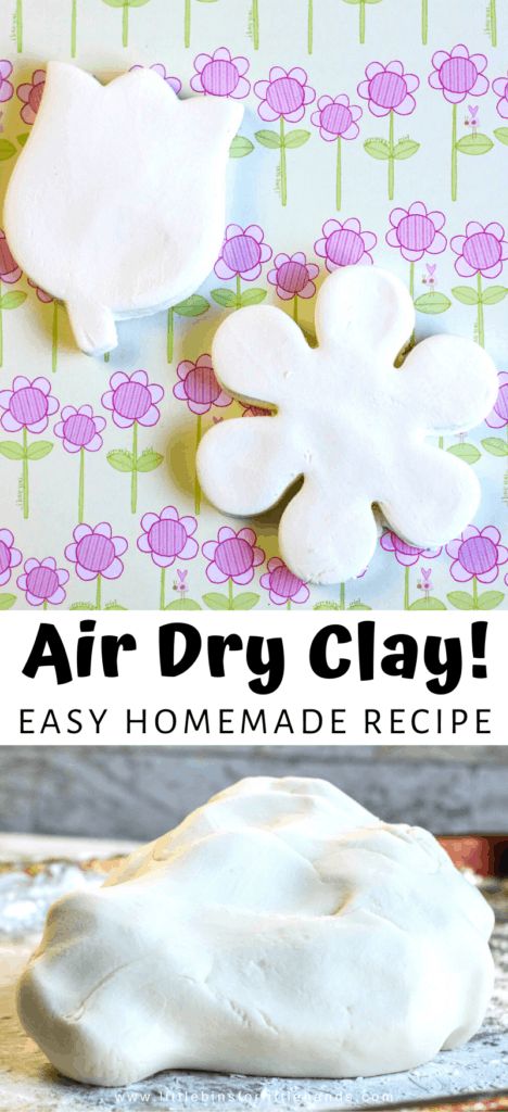 homemade air dry clay recipe for kids to make