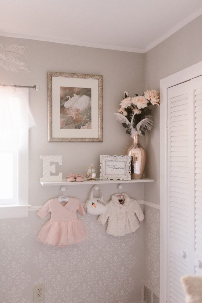 Swan Nursery Theme, Swan Themed Nursery, Swan Lake Bedroom, Roses Nursery Theme, Swan Theme Nursery, Swan Lake Nursery, Ballerina Nursery Baby Girl, Swan Baby Nursery, Swan Bedroom