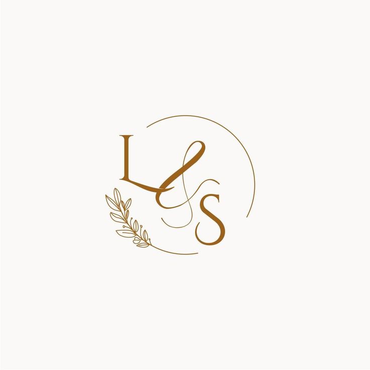 the l & s logo with an olive branch on it's left hand corner