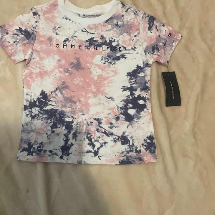 Tommy Hilfiger Tee. Nwt Tommy Hilfiger Graphic Tee For Spring, Tommy Hilfiger Graphic Print Tops For Spring, Tommy Hilfiger Pink Summer Tops, Casual Pink Tommy Hilfiger Top, Tommy Hilfiger Shirts, Kids Shirts, Shirts Tops, Tommy Hilfiger, Color Blue