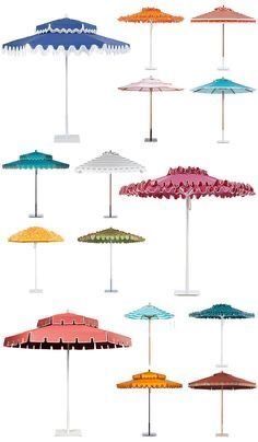 an assortment of colorful umbrellas are shown