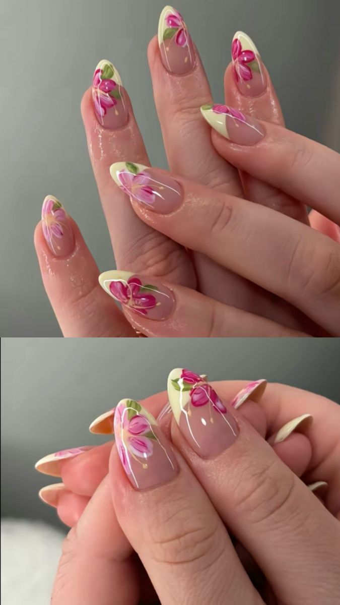 Daisy Acrylic Nails, Blooming Gel, Gel Nails French, Queen Nails, Hello Nails, Cherry Nails, Spring Nail Designs, Subtle Nails, Nails Now