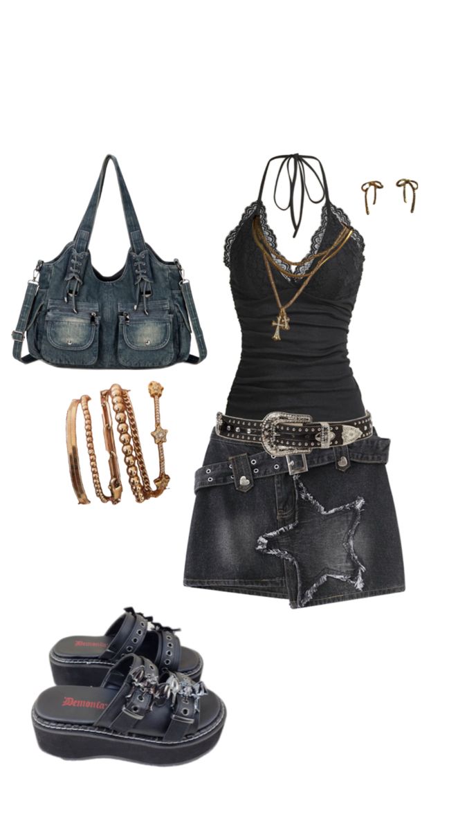 #grunge #fashion #outfits #fit #y2k #fashionista Black Y2k Fashion, Grunge Fashion Outfits, Fit Y2k, Fashion Top Outfits, Outfit Inspo Casual, 2000s Fashion Outfits, Swaggy Outfits, Alternative Outfits, Really Cute Outfits