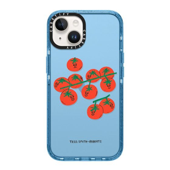 an iphone case with tomatoes on it