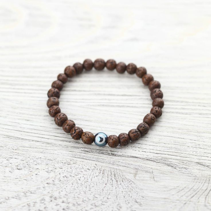 Wrist Malas Evil Eye Rudraksha Protection Bracelet Evil Eye Symbol, Rudraksha Beads, The Evil Eye, Wrist Mala, Eye Symbol, Mala Bracelet, Protection Bracelet, Ancient Symbols, Eye Protection