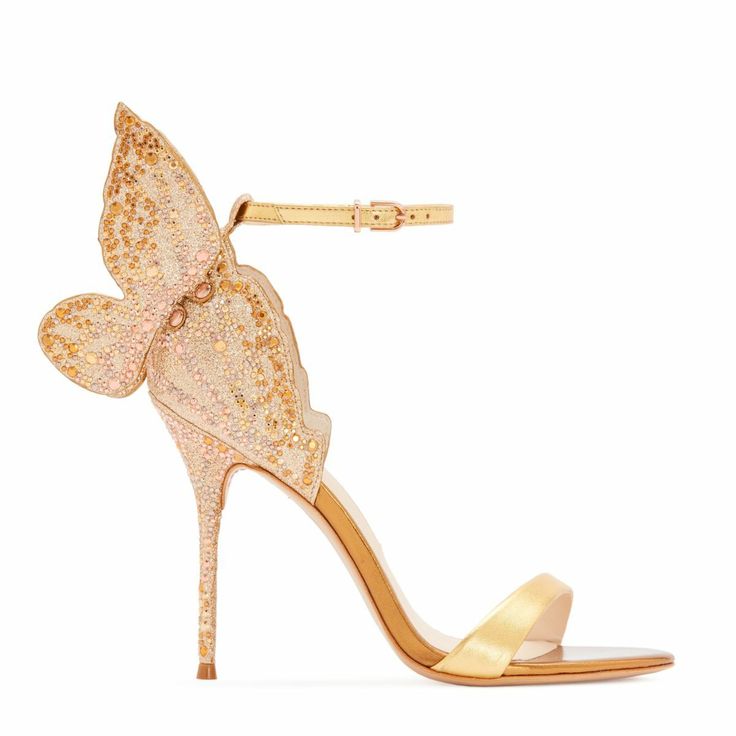 Embroidery Sandals, Sophia Webster Shoes, Butterfly Shoes, Crystal Sandals, Wing Shoes, Butterfly Wing, Embellished Sandals, Ballet Pumps, Stiletto Sandals