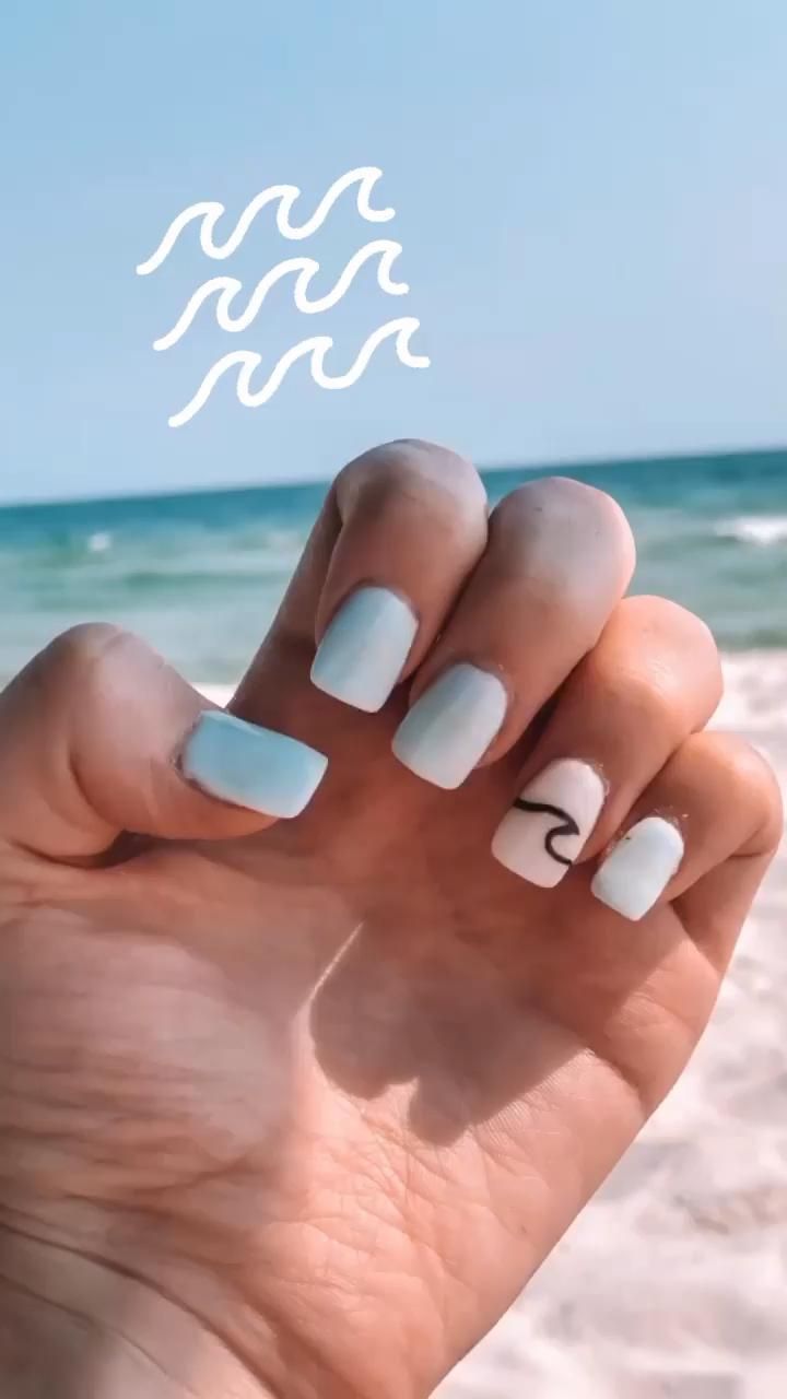 #beachnails #nails #nailart #nailartdesigns #nailideas #beachvibes #beachvacation #beachstyle Cute Nails For Hawaii, Hawaii Gel Nails, Beach Vacation Nails 2022, Summer Vacation Nails Beach Simple, Florida Nail Ideas, Nails For Hawaii Vacation, Tropical Vacation Nails Simple, Nails For Cruise Vacations, Cute Beach Nails