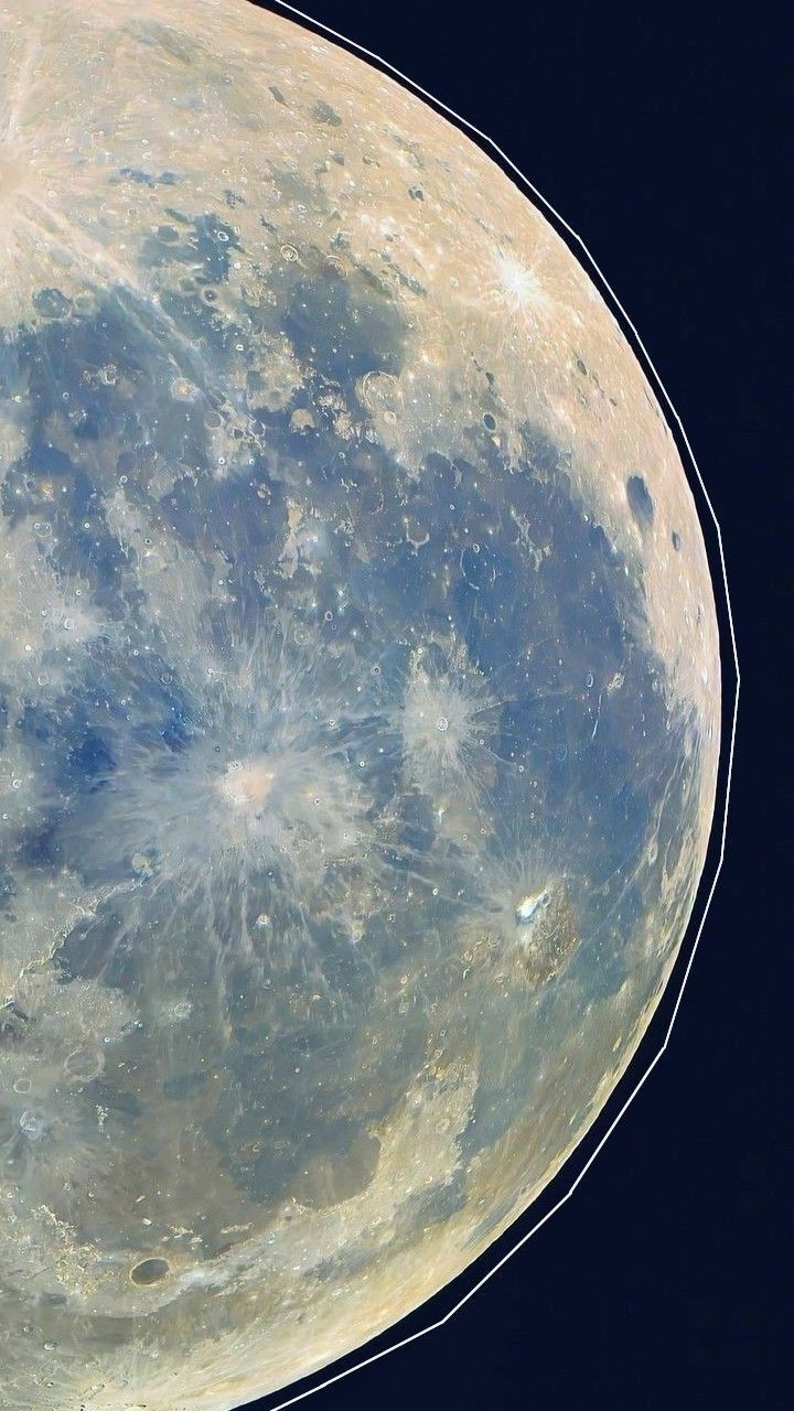 an image of the moon taken from space