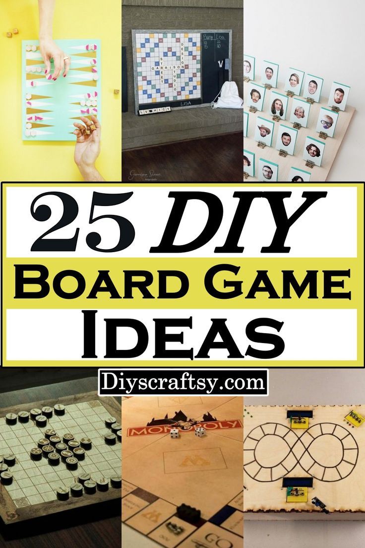 25 DIY Board Game Ideas For Kids Cricut Board Game Projects, Homemade Family Games, Diy Board Game Pieces, Wooden Board Games Diy, Custom Board Games Ideas, Game Diy Ideas, Diy Gameboard, How To Make A Board Game, Board Game Ideas For School Project