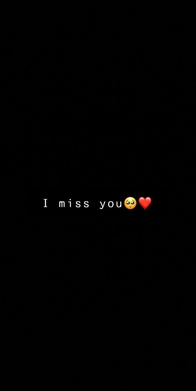 i miss you text with two hearts in the dark