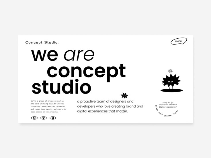 we are concept studio banner design