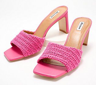 A warm-weather must-have, these modern mules elevate your summer wardrobe with an ample set-back heel and woven textured design. You're gonna want to wear this sleek silhouette on repeat! From Dune London. Spring Slip-on Heels With Woven Sole, Summer Slip-on Mules With Padded Heel, Trendy Beach Mules With Padded Heel, Summer Beach Mules With Padded Heel, Trendy Woven Leather Sandals For Spring, Chic High Heel Mules With Woven Sole, Chic Mules For Summer Outings, Casual Woven Leather Mules For Spring, Modern Pink Mules For Summer