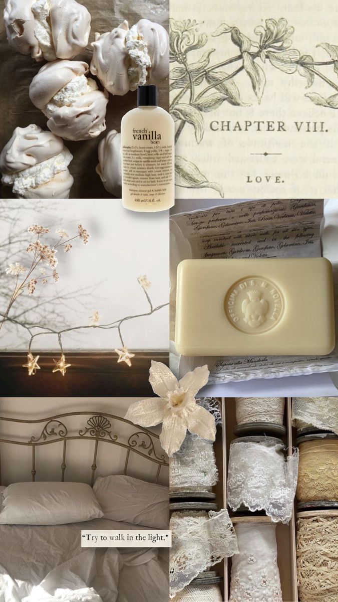 a collage of different items including soaps and flowers