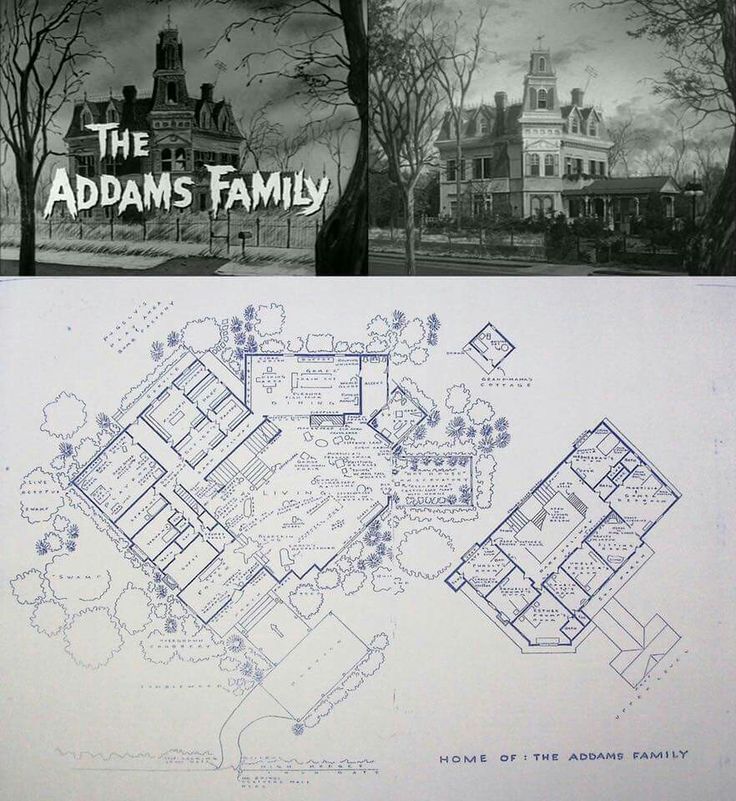 the addams family house floor plan from the tv show it's about time