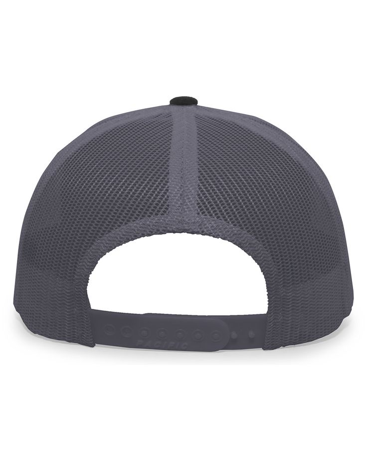 Trucker Snapback Cap - BLACK / GRAPHITE - OS | Pacific Headwear Trucker Snapback Cap in black | Cotton Blend Black Snapback Hat With Adjustable Fit And Flat Bill, Black Adjustable Fit Snapback Hat With Flat Bill, Black Flat Bill Dad Hat For Outdoor, Black Adjustable Fit Flat Bill Snapback Hat, Black Outdoor Snapback Hat, Streetwear Six-panel Hat With Mesh Back, Black Snapback Hat For Outdoor, Black Six-panel Trucker Hat, Black Adjustable Six-panel Snapback Hat