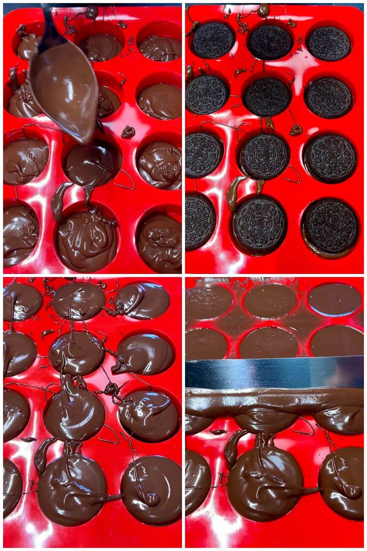 the process of making oreo cookies with chocolate