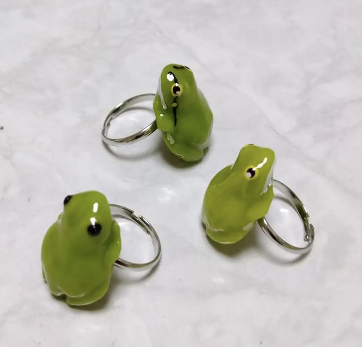 Silly Jewelry, Weird Rings, Frog Accessories, Weird Accessories, Weird Items, Frog Heart, Spring Jewelry Trends, Heartbreak High, Frog Ring