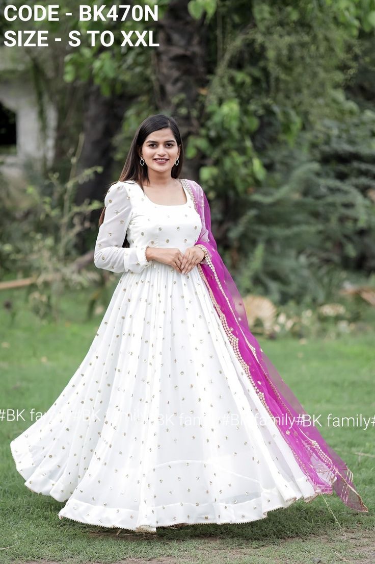 White Anarkali Dress, Off White Anarkali, White Anarkali, White Frock, Sequence Dress, Frock For Women, Long Frocks, Designer Dresses Casual, Designer Party Wear Dresses