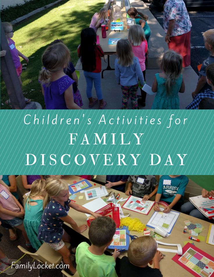 children's activities for family discovery day