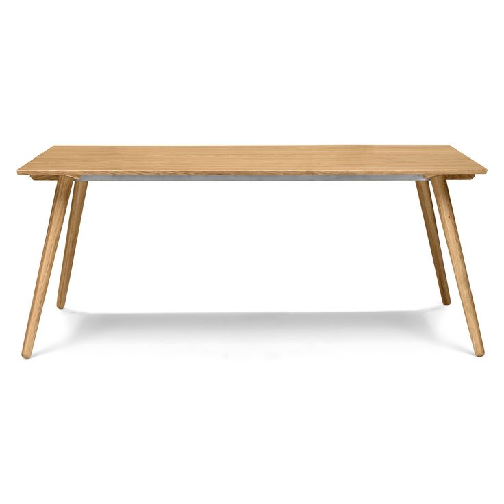 a wooden table with two legs on it