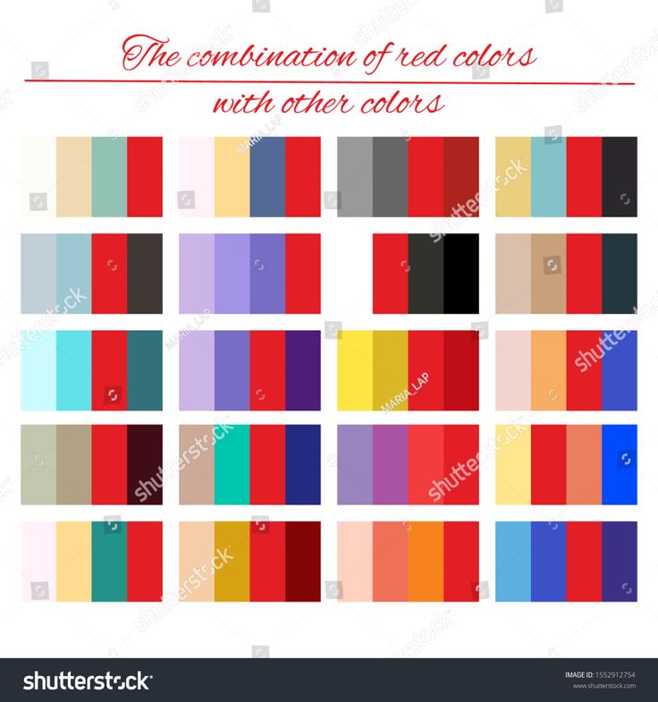 the combination of red colors with other colors is shown in this image, and it looks like