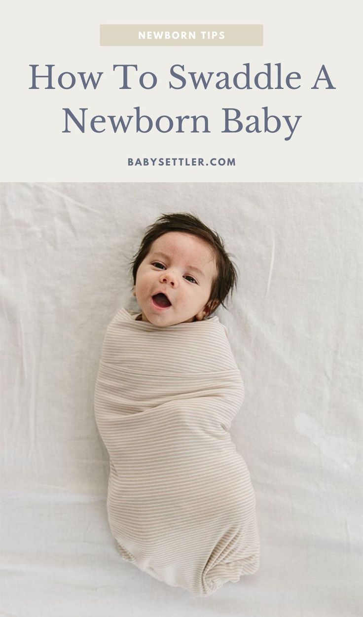 a baby wrapped in a blanket with the title how to swaddle a newborn baby