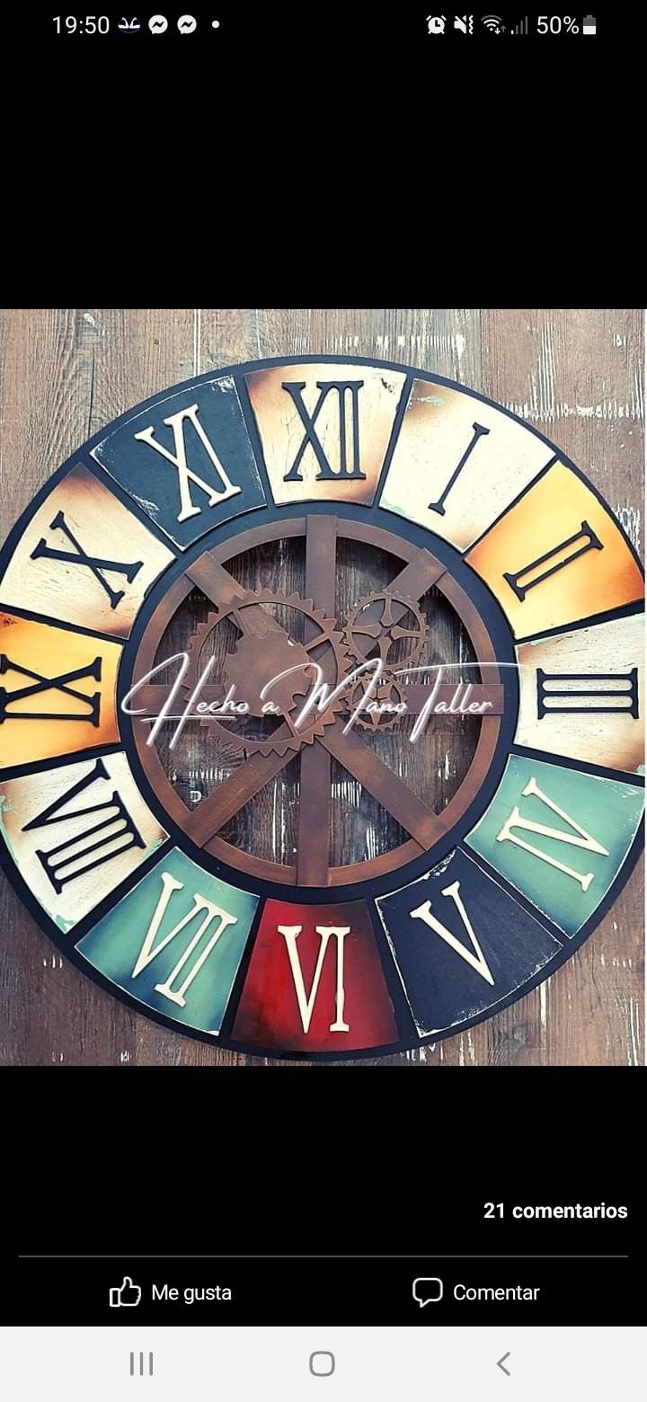 a clock with roman numerals on it