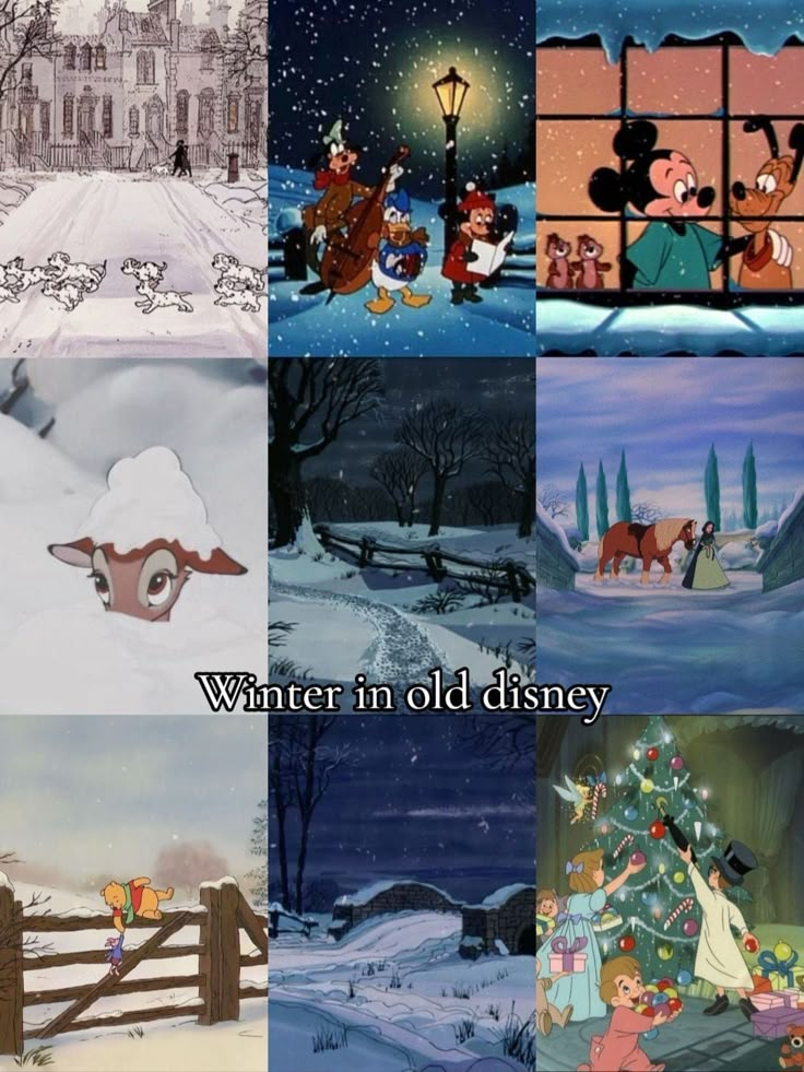 the animated characters in disney's christmas movies