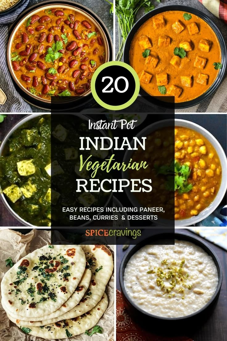 Collection of my most popular Instant Pot Indian Vegetarian Recipes. Easy recipes for everyday cooking and entertaining! #instantpotrecipes #indianrecipes #indianvegetarianrecipes Indian Recipes For Dinner, Instant Pot Indian Recipes, Vegetarian Curry Recipes, Instant Pot Indian, Cravings Recipes, Instant Pot Vegan, Indian Vegetarian Recipes, Vegan Indian Recipes, Vegan Instant Pot Recipes