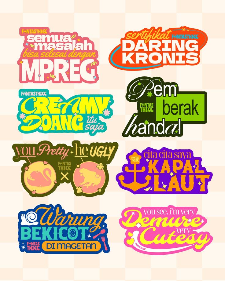 some type of stickers that are in different colors