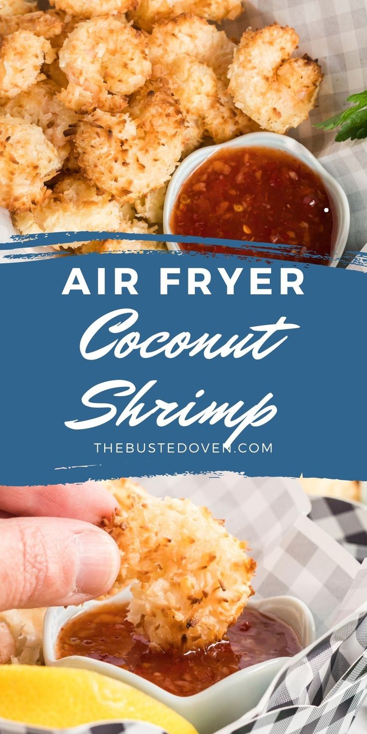 air fryer coconut shrimp with dipping sauce