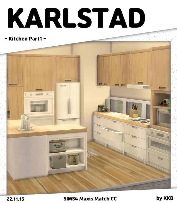 an image of a kitchen that is in the book karststadd by sims maths match cc