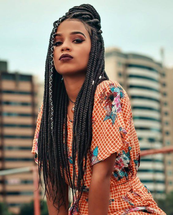 Y2k Hairstyles, Style Africain, Afrikaanse Mode, Afro Style, Bandana Hairstyles, African Braids, Braids Wig, Box Braids Hairstyles, Curly Hair Cuts