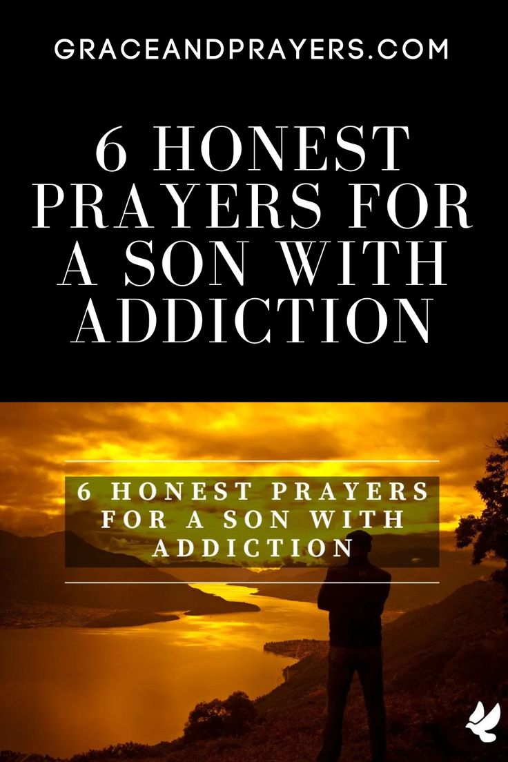 a man standing on top of a hill with the words 6 honest prayers for a son