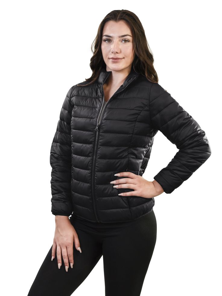 Young USA has you covered when the cold weather hits with this packable puffer coat designed with a cozy fill and stand collar. COLD WEATHER PERFORMANCE: Built to perform, these fleeces will keep you warm and comfortable in any cold weather environment. COMFORT & CONVENIENCE: Features an incredibly soft feel. MODERN STYLING: Light with a slim fit with a classic traditional look. Designed to be wearable anywhere. Material: 100% Polyester Nylon Puffer Jacket For Winter Sports In Fall, Fall Nylon Puffer Jacket For Winter Sports, Nylon Puffer Jacket For Fall Winter Sports, Versatile Nylon Puffer Jacket For Cold Weather, Fall Sports Puffer Jacket With Fleece Lining, Black Puffer Jacket For Outdoor Activities, Black Puffer Jacket With Zipper For Outdoor Activities, Black Puffer Jacket With Zipper For Outdoor, Casual Packable Puffer Jacket For Winter