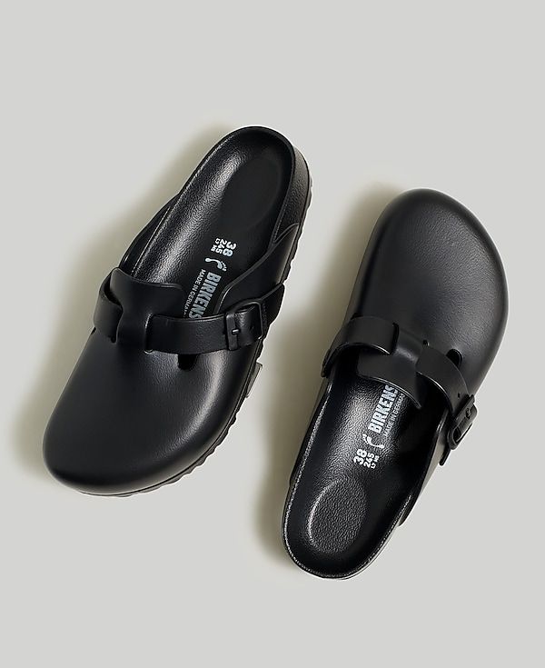 Birkenstock® Boston EVA Sandals | Madewell Rubber Birkenstock Outfit, Male Plus Size Fashion, Outdoorsy Aesthetic, Eva Sandals, Birkenstock Outfit, European Shoes, Leather Industry, Best Black Friday, Birkenstock Boston