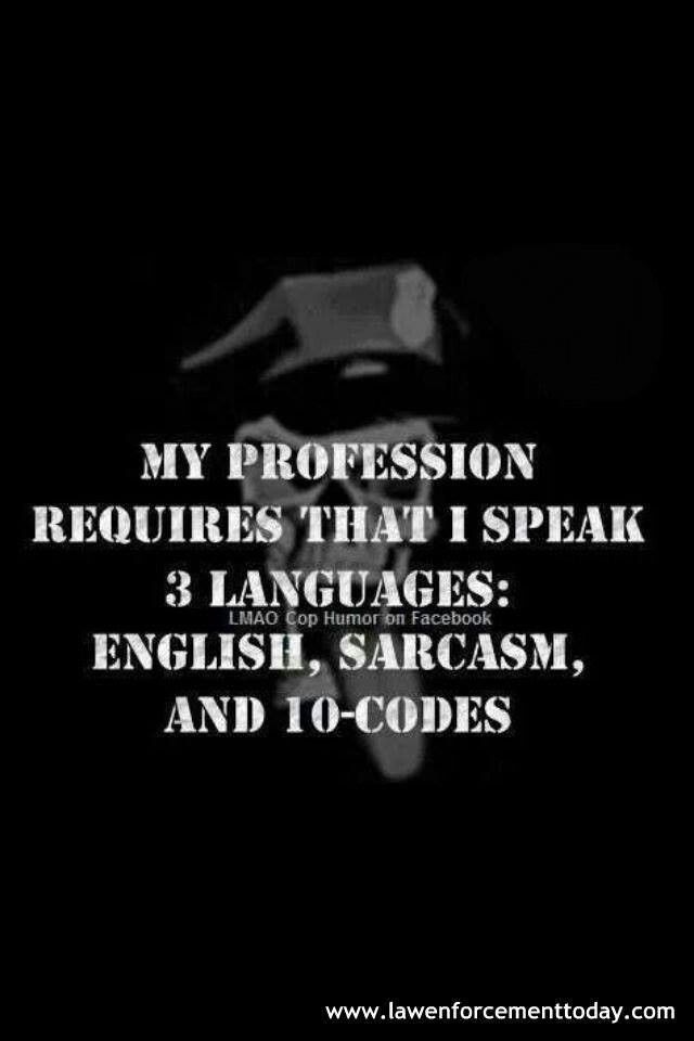 a black and white photo with the words my profession requires that i speak 3 languages english,