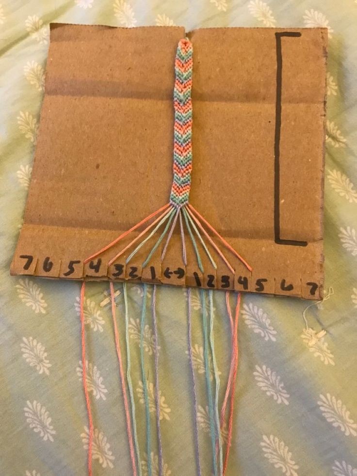 an image of a book that is made out of string and cardboard with writing on it